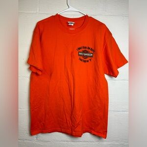 Harley Davidson Sportswear Orange Sturgis South Dakota Unisex Casual Tee Large